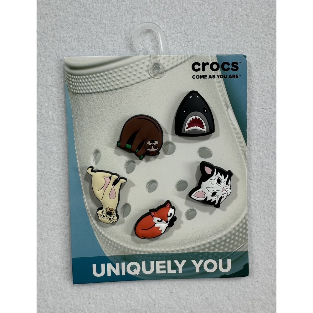 crocs jibbitz Charms Shark , Sloth , Dog ,‎ Fox And Cat